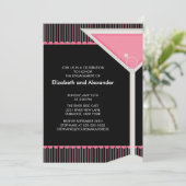 マティーニリングカクテルエンゲージメントパーティー招待状 招待状 (スタンド正面)