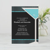 マティーニリング カクテルエンゲージメントパーティー招待状 招待状 (スタンド正面)