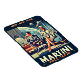 マティーニ宇宙旅行ポスター ニューヨーク マグネット (右側)