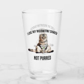 マティーニ猫を殺さずにミオッチニが揺れたことが好き タンブラーグラス (裏面)