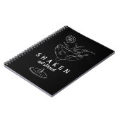 マティーニ酒を飲むアルコールおもしろいバーテンダー ノートブック (左側)