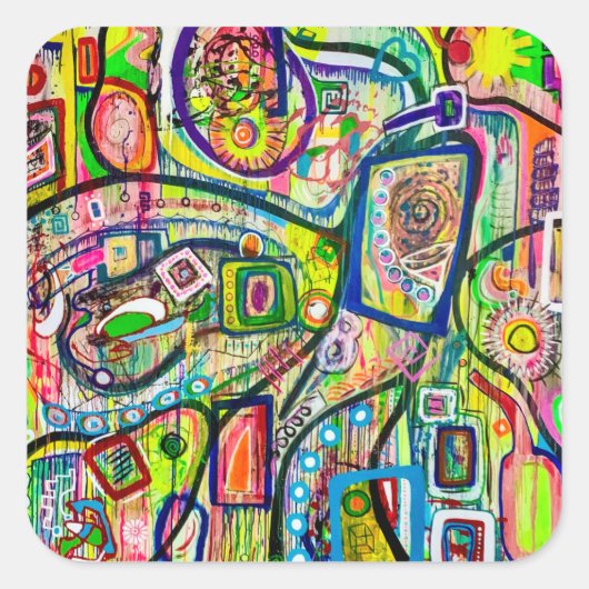 マティーニ8ステッカー スクエアシール (正面)