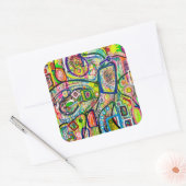 マティーニ8ステッカー スクエアシール (封筒)