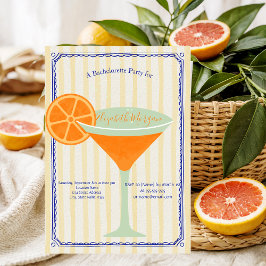 マティーニ イエローストライプ ブライズメイドパーティー , 招待状