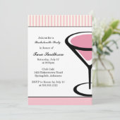 {マティーニ}  ガールズ ナイト アウト 招待状 (スタンド正面)