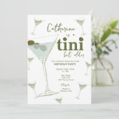 マティーニ テーマ パーティー デジタルおよび印刷可能 招待状 (スタンド正面)