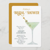 マティーニ ブライダルシャワーの招待状、カクテルシャワー 招待状 (正面/裏面)