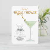 マティーニ ブライダルシャワーの招待状、カクテルシャワー 招待状 (スタンド正面)