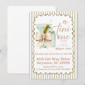 マティーニ ベイビー シャワー 招待状 (正面/裏面)