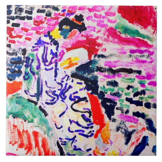 マティ日本のス、水辺の女性 タイル (正面)