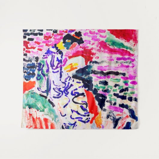 マティ日本のス、水辺の女性 タペストリー (正面(横))