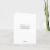 マティ – Bichon Frise NoteCard カード (裏面)