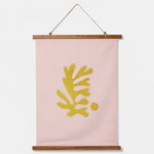 マテインスパイアス・ピンクとマスタード 吊り下げ型タペストリー (正面2)