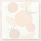 マテインスパイアス:モダン抽象芸術図形 ガラスコースター (裏面)