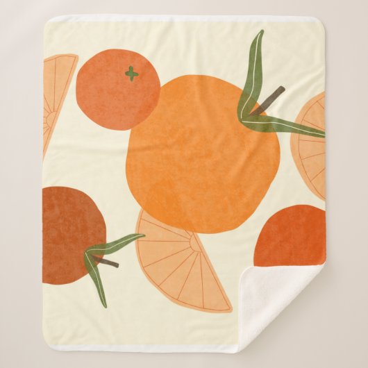 マテインスパイアス:モダン抽象芸術図形 シェルパブランケット (正面)