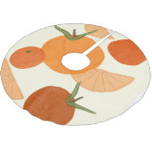 マテインスパイアス:モダン抽象芸術図形 ブラッシュドポリエステルツリースカート (アングル)