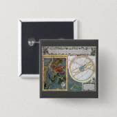 マテウス・ザイッターによるヴィンテージ天文学・天体図 缶バッジ (正面&裏面)