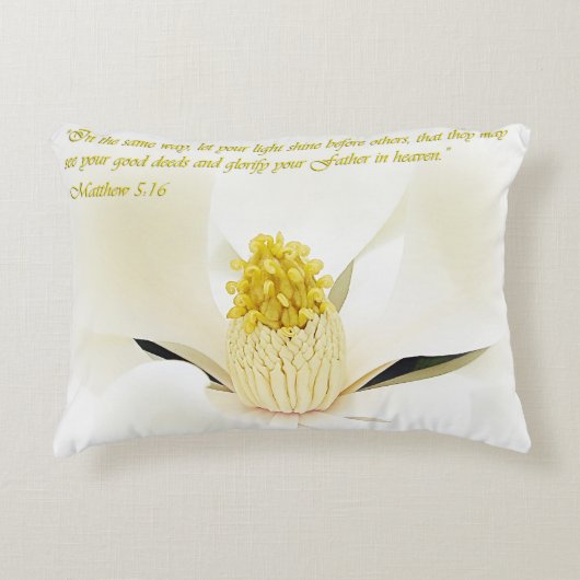 マテウ5:16 感動的 アクセントクッション (正面)