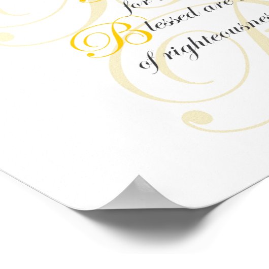 マテウ5: 3-10 ポスター (角)