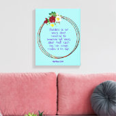 マテウ6: 24 |バイブルやる気を起こさせる引用文Verse キャンバスプリント (インサイチュ (リビング))