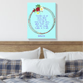 マテウ6: 24 |バイブルやる気を起こさせる引用文Verse キャンバスプリント (インサイチュ (寝室))