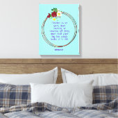 マテウ6: 24 |バイブルやる気を起こさせる引用文Verse キャンバスプリント (インサイチュ (寝室))