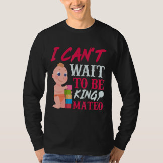 マテオ妊娠のお知らせベビー9ヶ月のお祝い Tシャツ