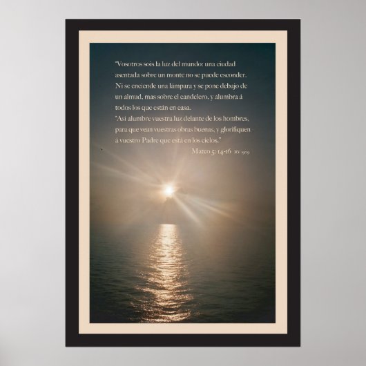 マテオ5:14-16コンボルデ ポスター (正面)