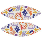 マテカラフルスパターン抽象芸術植物形 アメリカンフットボール (パネル)