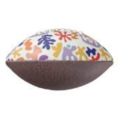 マテカラフルスパターン抽象芸術植物形 アメリカンフットボール (回転90)