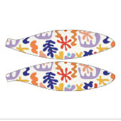 マテカラフルスパターン抽象芸術植物形 ミニバスケットボール (パネル)