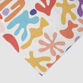 マテカラフルスパターン抽象芸術植物形 薄葉紙 (詳細)