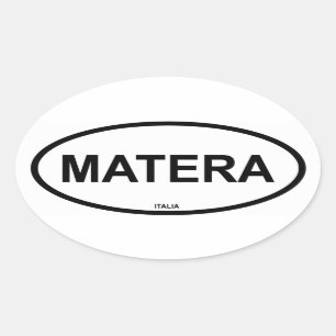 マテラ 楕円形シール