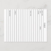 マテリアメディカニンニク植物薬草ハバル勉強カード ポストカード (裏面)