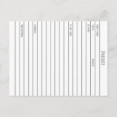 マテリアメディカパセリースパイスハーブ勉強カード ポストカード (裏面)