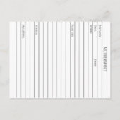 マテリアメディカマザーウォートハーブカード ポストカード (裏面)