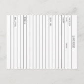 マテリアメディカラベンダーフラワーハーブハーブカード ポストカード (裏面)