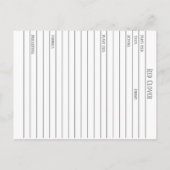 マテリアメディカレッドクローバープラントハーブ勉強カード ポストカード (裏面)