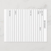 マテリアメディカローズマリープラントハバル勉強カード ポストカード (裏面)