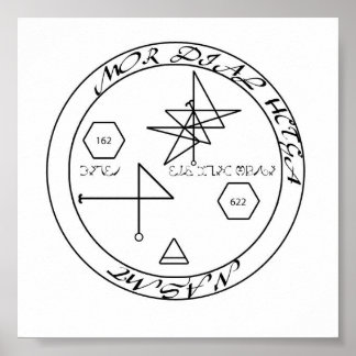 マテリアル成功Enochian Sigil ポスター