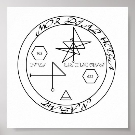 マテリアル成功Enochian Sigil ポスター (正面)