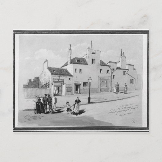 マテルナイト港の王室の眺め威厳がある, 1886 ポストカード (正面)