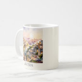マテーラのサッシ 旅行 イタリア 洞窟都市 水彩画 コーヒーマグカップ (正面左)