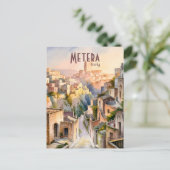 マテーラパーソナライズされたイタリアトラベルサッシディマテーラ ポストカード (スタンド正面)