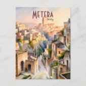 マテーラパーソナライズされたイタリアトラベルサッシディマテーラ ポストカード (正面)