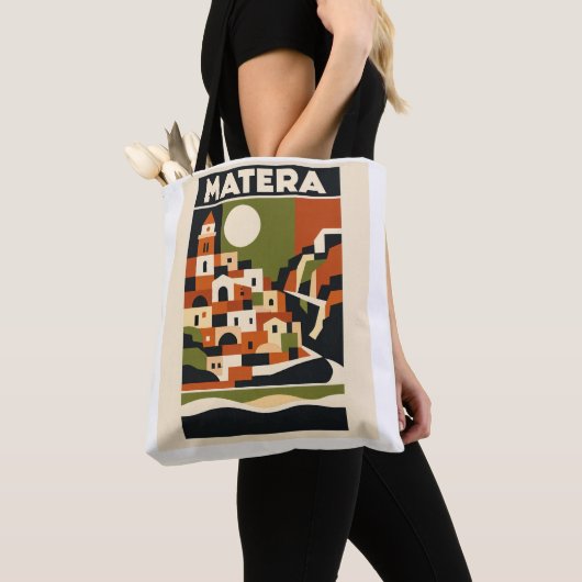 マテーラ イタリア トートバッグ バウハウス ミニマルアート (クローズアップ)