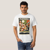 マテーラ イタリア Tシャツ バウハウス 幾何学 トラベル (正面フル)