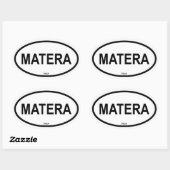 マテーラ 楕円形シール (シート)