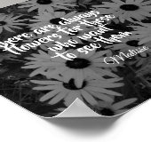 マテ感動的ス引用文花自然写真 ポスター (角)