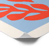 マテ葉スブルー&レッド ポスター (角)